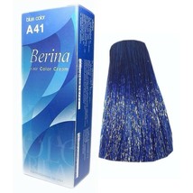 Berina HAIR DYE A41 Dark Blue HAIR COLOUR Permanent cream - £13.36 GBP