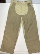 LL Bean Brush Pants Men 36x31 Khaki Green Upland Briar Guard Hunting Field Nylon - £39.07 GBP