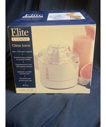 Elite Cuisine 2.5 Cup Citrus Juicer ETS-401 Electric Cord Instruction Ma... - £15.80 GBP