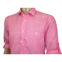 Men INSERCH premium Soft Linen Breathable 2pc Walking Leisure suit LS29116 Pink image 7