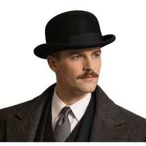 VTG 1930s–50s Finchley Bowler Derby Hat Size 7 Old Hollywood Noir - $188.05