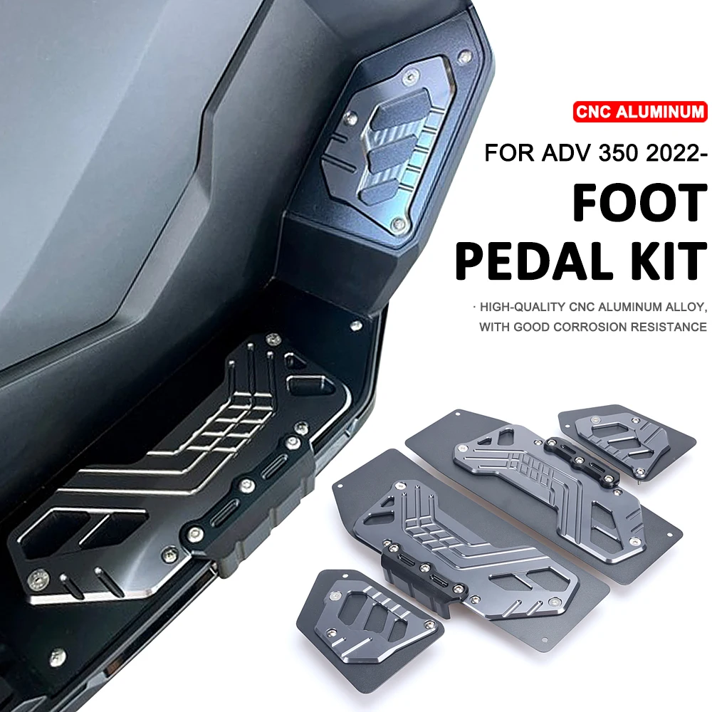 New ADV350 2022 2023 Motorcycle Footrest Foot Rest Pads Pedal Plate Boar... - $88.66+