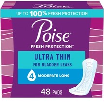 Poise Ultra Thin Incontinence Pads for Women, Postpartum Pads, Moderate - £25.63 GBP