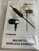 Polaroid Bluetooth Wireless Magnetic Earbuds Headphones Black NEW SEALED - £8.43 GBP