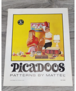 Picadoos Patterns By Mattel Instruction Booklet~1967~15 Pages~Very Littl... - $19.99