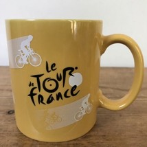 Vtg Le Tour de France Genuine Souvenir Collectible Yellow Porcelain Coff... - $59.99