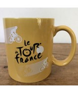 Vtg Le Tour de France Genuine Souvenir Collectible Yellow Porcelain Coff... - £47.12 GBP