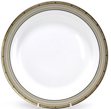 Mikasa Cambridge Dinner Plate Y0501 Fine China Heavy Gold Glossy White - £15.76 GBP