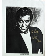 William Shatner original autographed Black &amp; White copy paper photo - $5.95
