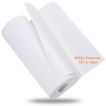 Sticky Self-Adhesive Tear Away Embroidery Stabilizer Backing 12&quot; X 15 Yd... - £41.60 GBP