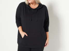 All Worthy Hunter McGrady Solid or Print French Terry Hoodie Solid Black, Large - £23.52 GBP