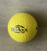 Nike Practice Golf Ball – Yellow Logo Red Rock Country Club – Rare Colle... - €8,88 EUR