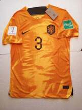 Matthijs de Ligt Netherlands 2022 World Cup Match Slim Orange Home Socce... - $80.00