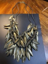 Banana Republic Necklace NWT Statement Gold Tone Vintage - £30.98 GBP