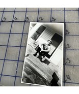 Vintage Photograph Man On Steps Next To Box Of Dreft Soap Detergent Aust... - $171.72 MXN