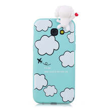 Anymob Samsung Case Sky Blue Soft Silicone 3D Unicorn Panda Phone Cover Case - £21.49 GBP