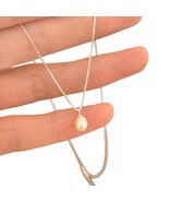 S925 Sterling Silver Freshwater Pearl Pendant Necklace - $45.99