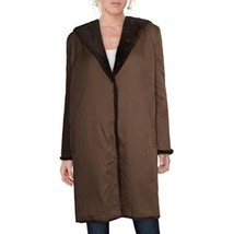 $400 B New York Women&#39;s Reversible Vegan Faux Fur Coat, Canteen Size Small - $148.50