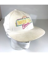 Vtg Universal Studios Florida White Snapback Hat Cap 1980s Miami Vice US... - $17.00