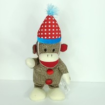 Gemmy Sock Monkey Walks forward and backward sings Birthday Song 15&quot; - £31.27 GBP