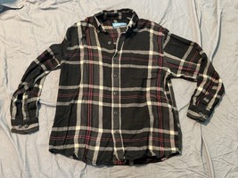 Summa Outdoor Black Red Plaid Button Front Flannel Shirt 100% Cotton Size M - €13,50 EUR