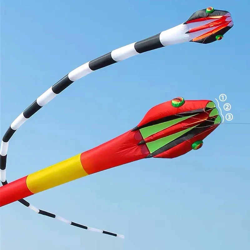 55M Giant Soft 3D Snake Kite Inflatable Adult Kite Tearproof Pipa Profissional - £283.39 GBP