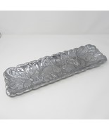 Arthur Court Rectangular 19&quot; x 6&quot; Rabbit Bunny Tray Platter 1990 Silver ... - $24.99