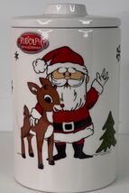 Rudolph the Red-Nosed Reindeer Christmas Canister Cookie Jar With Lid NEW - $34.60