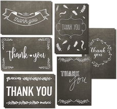Best Paper Greetings 144-Count Thank You Cards with Envelopes, Blank 6 Assorted  - £22.27 GBP