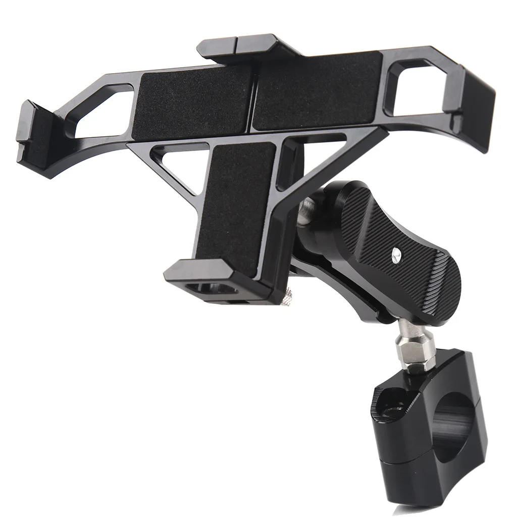 Motorcycle Mobile Cell Phone Holder GPS Support Mount Stand cket 360 Degrees Rot - £201.07 GBP