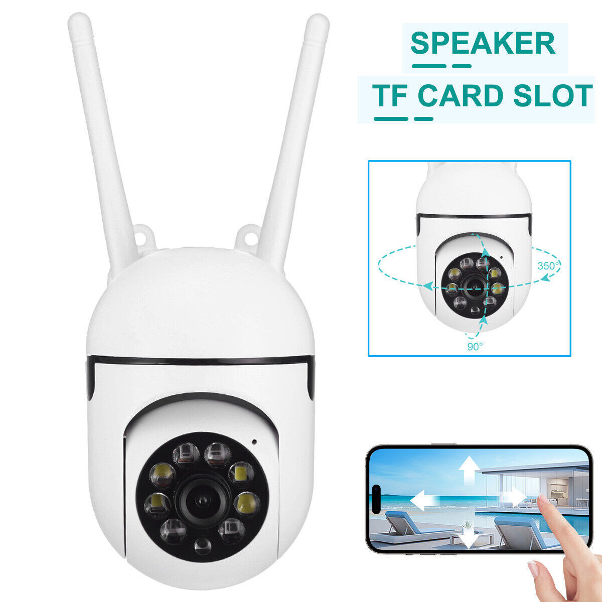 Primary image for Wireless Security Camera System Outdoor Home 5G Wifi Night Vision Cam 1080P
