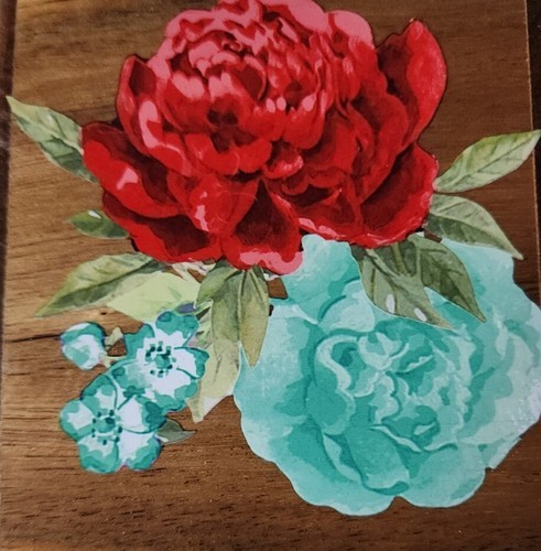 Pioneer Woman ~ BLOSSOM JUBILEE ~ Acacia Wood ~ Recipe Box ~ Crystal Knob Item image 4