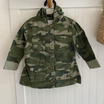 Old Navy Girls Camoflauge Camo Hooded Jacket with Pockets XS 5 Years - £19.25 GBP