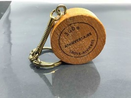 Vintage Wooden Keyring TROIS-RIVIÈRE Keychain 1634-1984 Ancien Porte-Clés 350 TH - £7.18 GBP