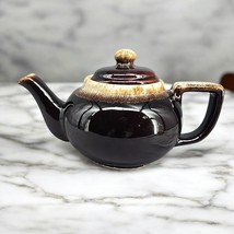 Pfaltzgraff Gourmet Teapot with Brown Drip Glaze 4 1/2&quot; tall  Mint  - $15.28