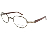 Alfred Sung Eyeglasses Frames AS 4833 BRZ CEN Brown Brushed Gold Metal 4... - $55.97