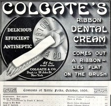 Colgate Ribbon Dental Cream 1909 Advertisement Toothpaste Hygiene DWCC16 - $29.99