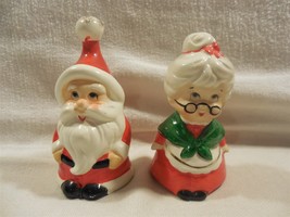 Vintage Lefton Japan Christmas Mr &amp; Mrs Santa Claus Salt &amp; Pepper Shaker... - €12,74 EUR