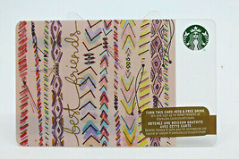 Starbucks Coffee 2015 Gift Card Best Friends Pink Colorful Zero Balance ... - $10.84