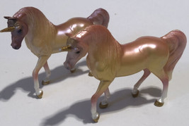 Breyer Unicorns Lot Of 2 Small Toys T4 - $13.85