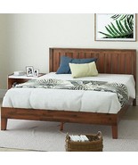 ZINUS Vivek Deluxe Wood Platform ed Frame with Headboard Wood Slat Suppo... - $396.09