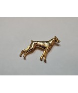 Vintage Dobermann Dog Gold Tone Pin/Brooch, 1.5&#39;&#39; Length - $20.50 CAD