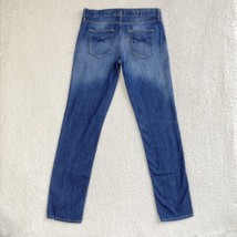 Vintage Gap Real Straight Jeans Womens 6 Tall Mid Rise Stretch Denim Pants 33x33 - £19.54 GBP