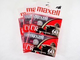 Maxwell Audio Cassette Tapes UR 60 Blank (Set of 3) 2-Tape Packs SEALED NOS - £19.42 GBP