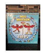 A Broader View BIRDS Jigsaw Puzzle 10 Jumbo Mix and Match Millions Of Co... - $419.05 MXN