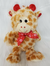 Midwood Toys Baby Giraffe Valentine Brown White 11&quot; Plush Stuffed Toy B226 - £7.86 GBP