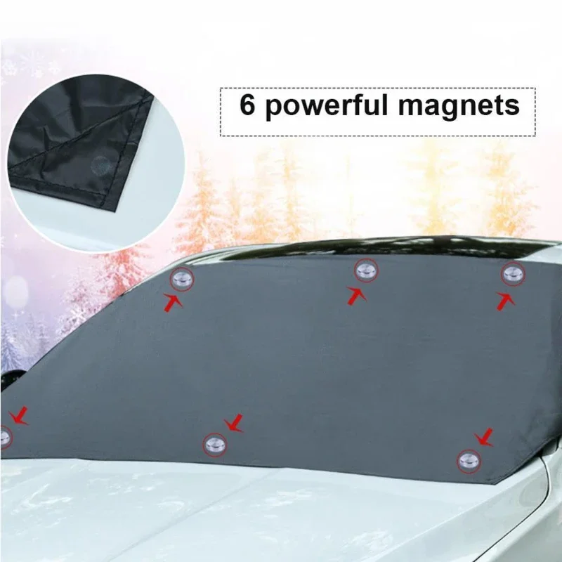 Car Windshield Snow Sun Shade Cover, 210*120cm, Waterproof and Magnetic - £14.05 GBP