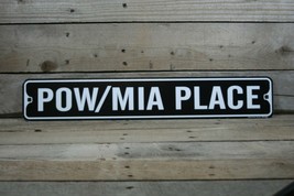 Pow/Mia Place Aluminum Metal Street Sign 3&quot; x 18&quot;  - £9.32 GBP