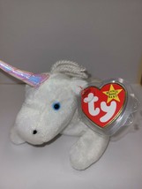 Rare Retired Ty Beanie Baby Mystic The Unicorn 1993 P.E. Pellets - £15.13 GBP