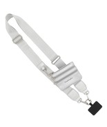 Clip &amp; Go Phone Purse Crossbody Strap Zippered Pouch Silver - $677.40 MXN